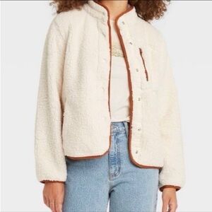 Sherpa button up jacket
